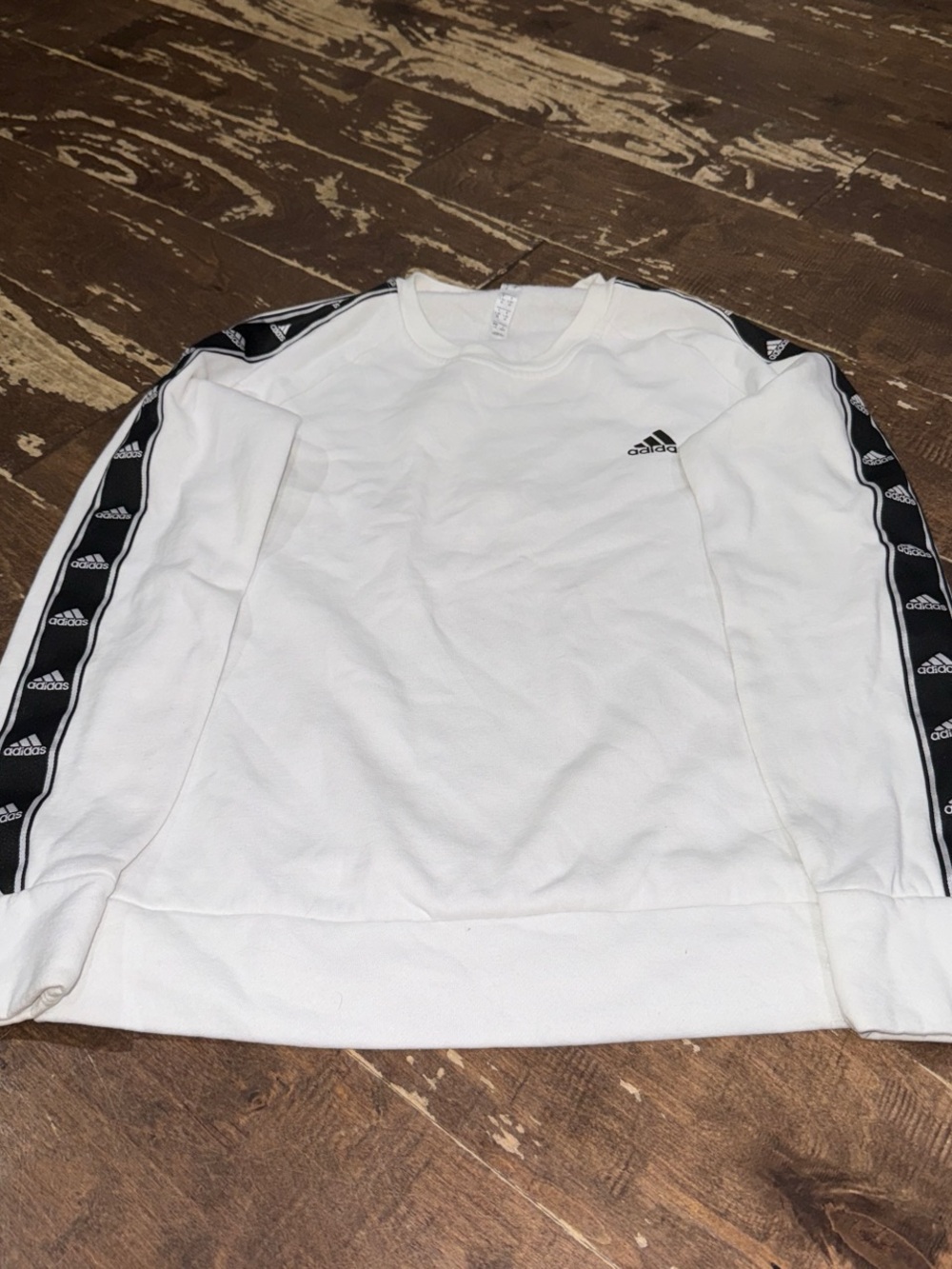 Women’s Adidas White Crewneck Sweatshirt